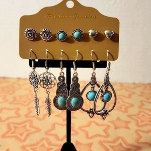 6 Sets of Earrings, NWT